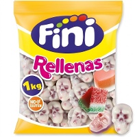 Gomas com recheio de caveiras - Fini - 1 kg