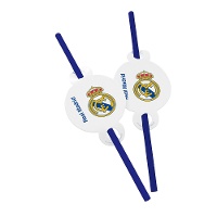 Palhinhas Real Madrid azul e branco - 6 peças