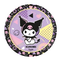 Pratos Kuromi de 23 cm - 8 unidades