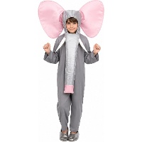 Fato de elefante com capuz para criança