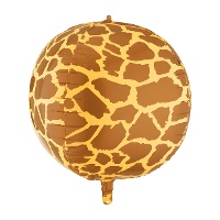 Balão Orbz com estampa de girafa de 50 cm