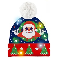 Gorro de Pai Natal luminoso