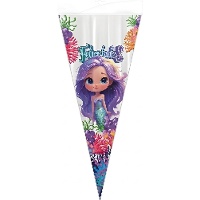 Sacos com design de sereia para guloseimas de 48 x 22 cm - 10 unidades