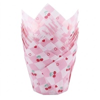 Forminhas de papel para muffins de cereja - PME - 24 unid.