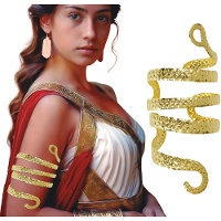 Bracelete de serpente dourada