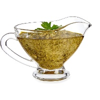 Caçarola de vidro de 200 ml com pega