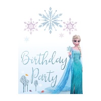 Cartaz personalizável de Frozen 42 x 30 cm com adesivos