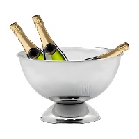 Champanheira de 34 cm em aço inoxidável