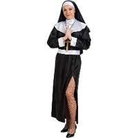 Fato de freira católica para mulher.