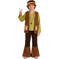 Fato Love Power Hippie para crianças
