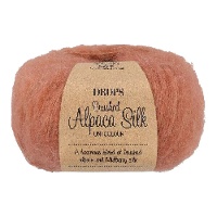 Seda de alpaca escovada 25 gr - Gotas