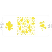 Stencil havaiano 10 x 25 cm - Decorar