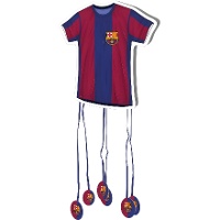 Piñata do FC Barcelona em formato de camisa 50 x 40 cm