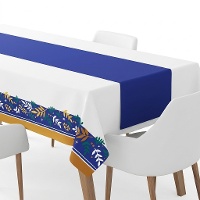 Caminho de mesa azul noite de 40 cm - 5 m