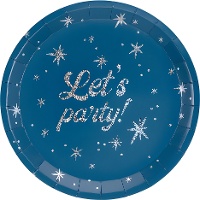 Pratos Let's party! de 23 cm - 6 unidades