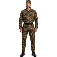 Fato de soldado camuflado para homem