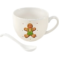 Chávena Sweet Christmas de 265 ml com colher - 1 peça