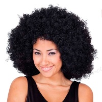Peruca afro com anéis
