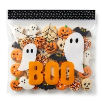Saco de doces Boo Ghost 17 x 17 cm - Wilton - 20 unid.