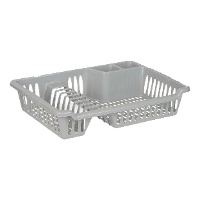 Suporte para pratos 40 x 29,5 x 8 cm cinzento ou branco - 1 peça