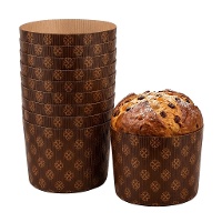 Formas descartáveis para panetone de 0,5 kg - 10 unidades