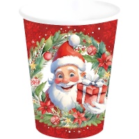 Copos de 240 ml do Pai Natal - 6 unidades