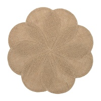 Lugar americano de juta em formato de flor - 38 cm