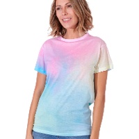 Camiseta de algodão 100% de 150 g multicolor para adulto - 1 unidade