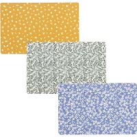 Individual de mesa 43 x 28 cm estampado mini flores - 1 unidade