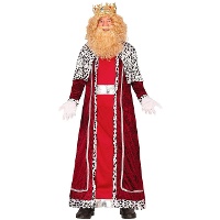Fato elegante de Rei Mago Sábio para adulto