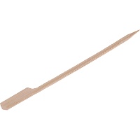 Espetos de bambu de 12 cm com pega plana - 50 unidades