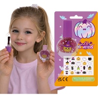 Esmalte de unhas infantil com adesivos Lil Monsters