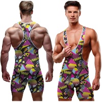 Macacão retrô dos anos 80 para adulto