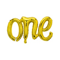 Balão com letras One 66 x 37 cm - PartyDeco