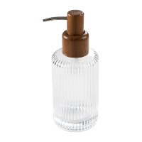 Dispensador de sabonete com design listrado de 18 cm