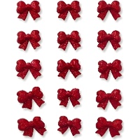 Figuras de açúcar em forma de laços de Natal - PME - 6 unidades