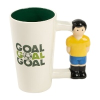 Caneca de 470 ml de Futebol com alça em forma de jogador