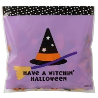 Saco para doces de Bruxa para Halloween 20 x 17 cm - Wilton - 20 unidades