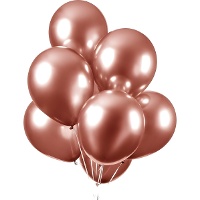 Balões de látex biodegradáveis cromados de 30 cm - Nordic Balloons - 10 unid.