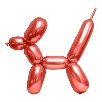 Balões de látex moldáveis em cores cromadas - 50 pcs.