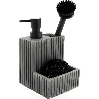 Dispensador de sabão com escova e esfregão - 1 unid.