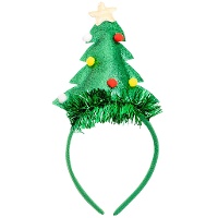 Diadema de Árvore de Natal com Festão