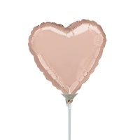 Balão insuflado com coração colorido 23cm - Anagrama - 1 peça