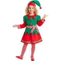 Fato de duende com saia para rapariga