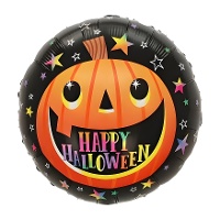 Balão Abóbora Sorridente Happy Halloween 45 cm - Festa amorosa