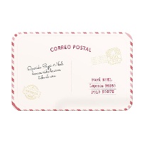 Jogo americano de Papai Noel com tema de correspondência de 43 x 28 cm - 1 unidade