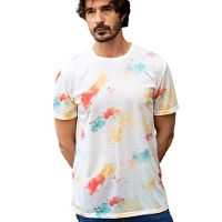 Camiseta de poliéster 100% transpirável de 160 g com estampa para homem - 1 unidade