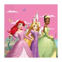 Guardanapos das Princesas Disney de 16,5 x 16,5 cm - 20 unidades