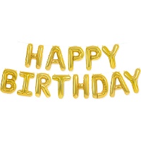 Balão com letras Happy Birthday 41 cm