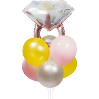 Mini bouquet de anel de noivado - 8 unidades